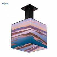 P3 formato personalizzato RGB Indoor 3D Led cubo 5 lati quadrato magico cubo creativo Display a Led