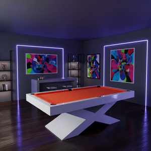 Table de billard de luxe 2026 en bois massif avec ardoises en pierre, <span class=keywords><strong>feutre</strong></span> à vitesse rapide, peinture laquée de haute qualité, table de billard moderne - Product Image 5