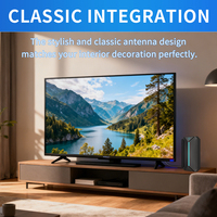 Antenne TV numérique Ultra HD 4K 1080P intérieure compatible DVB-T DVB-T2 ATSC pour chaînes de télévision locales gratuites ABC FOX CBS