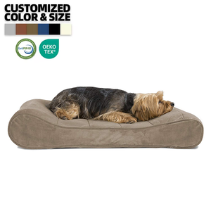 Cama ortopédica para perros grande y esponjosa moderna promocional para mascotas, impermeable, grande y calmante - Product Image 1
