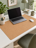 Tapis de bureau en liège, conception personnalisée OEM, tapis de table naturel, antidérapant, imperméable, promotion de la marque