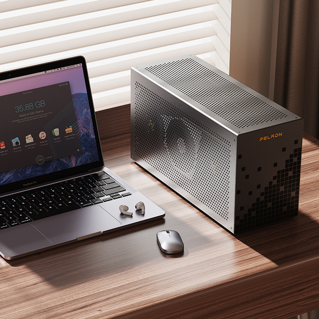 Peladn E GPU Dock Thunderbolt 3 Docking Station Graphics Card Pciex16 Interface Graphics Card External Box for Laptop
