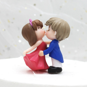 Gâteau d'anniversaire décoration couples nouvellement <span class=keywords><strong>mariés</strong></span> gâteau topper - Product Image 6