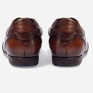Chaussures habillées pour hommes en cuir pleine fleur, doublure en cuir de vache véritable, fabriquées à la main, style Oxford britannique, idéales pour les mariages - Product Image 6