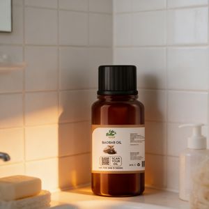 Huile de baobab naturelle thérapeutique distillée à la vapeur Mrembo Naturals, non raffinée, pure, nourrissante, à base de plantes, pour l'hydratation de la peau normale et des cheveux - Product Image 2