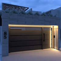 Puerta de Garaje Aislada de Aleación de Aluminio OUNA con Núcleo de Rotura Térmica y Sistema Eléctrico Automático para Hogares de Eficiencia Energética