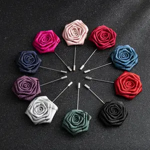Silk Yarn Fabric Flower Brooch Shirt Lapel Pin and Brooches For Women,  Fashion Multicolor Rhinestone Jewelry, Women's Brooches & Pins, Brooch Pins