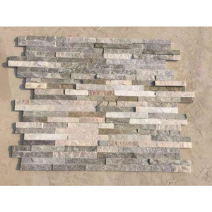 Cheap Price Wholesale Landscaping Grey <strong>Slate</strong> Rock Tile Natural Wall Stone Panel With Exterior/Interior Wall Stone - Product Image 3