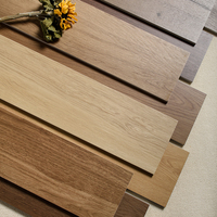 Carreaux de sol en porcelaine imperméables antidérapants de style bois moderne de qualité supérieure pour salons, chambres, cuisines et hôtels