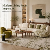 Canapé, chaise et table basse pour salon