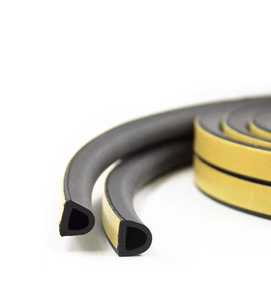 Bande <span class=keywords><strong>de</strong></span> caoutchouc EPDM autocollante en mousse éponge pour boîtier électrique, réduction des vibrations, bande d'étanchéité droite - Product Image 4