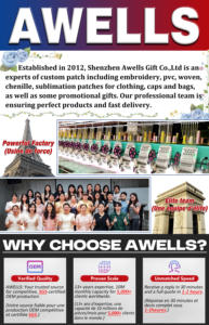 Étiquette personnalisée en caoutchouc PVC gaufré 3D avec logo promotionnel, neuve, à coudre, avec fermeture auto-agrippante - Product Image 5