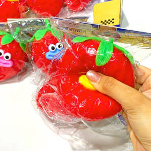 Mainan Peras Stroberi Lucu Bentuk Lidah, Karet Lembut, Anti Stres, Hadiah Pesta Anak, Mainan Unik - Product Image 2