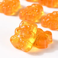Bonbons Gommeux Halal Certifiés OEM ODM en Forme d'Ours, Sucrés et Acidulés, à la Vitamine C, Goût Orange, Moelleux et Fruités, Vente en Gros, Fabricant Chinois