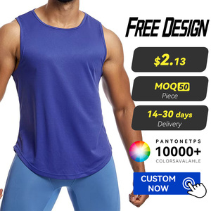 Bán Buôn Tùy Chỉnh Người Đàn Ông Của Nhanh Chóng Làm Khô Tập Luyện Tank Tops Thoáng Khí Chạy Thể Thao Trọng Lượng Nhẹ Lỏng Thể Dục Thể Thao Vest - Product Image 1