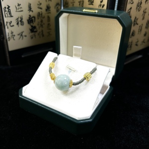 <span class=keywords><strong>Pulsera</strong></span> de Jadeíta Birmana Natural de Grado A, con Cuentas Redondas, <span class=keywords><strong>Pulsera</strong></span> de Jade de Alta Calidad para Mujer, Regalo de Joyería de Jadeíta (con Certificado) - Product Image 4