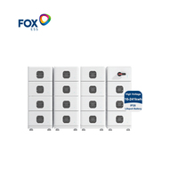 Pack de batteries lithium-ion Fox ESS CQ16 6000 cycles, 16~241 kWh, système de stockage de batteries LiFePO4 haute tension empilable