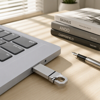 Nouvelle clé USB en métal, design clé, stockage pleine capacité 1 Go/128 Go, logo personnalisé, vente en gros promotionnelle