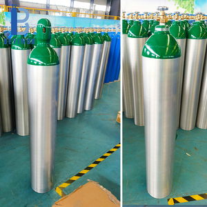 Bouteilles <span class=keywords><strong>d</strong></span>'oxygène en aluminium vides, légères <span class=keywords><strong>et</strong></span> durables, avec valves <span class=keywords><strong>et</strong></span> poignées - Product Image 6