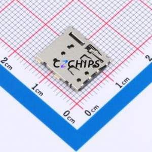 SMN-308-ARSP7 SIM Card Connector SMD Connector Self-Return Type Nano SIM Card Card Holder 1.24mm - Product Image 1