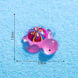 Conception populaire lueur dans l'obscurité coloré <span class=keywords><strong>ciel</strong></span> <span class=keywords><strong>étoilé</strong></span> <span class=keywords><strong>tortue</strong></span> 3D résine Microlandschaft animaux résine moules résine breloques pour la décoration - Product Image 5