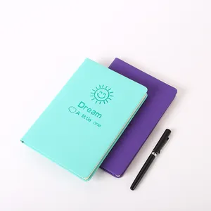 Benutzer definierte Logo Druck Business Softcover PU Leder Eco Notebook A5 Dot Gird Journal Büro Schreibwaren Agenda Tages planer