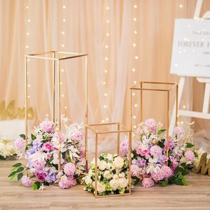 Soportes Metálicos Dorados para Centros de Mesa de Boda, Floreros Altos de Piso, Columnas para Arreglos Florales, Centros de Mesa Florales - Product Image 4