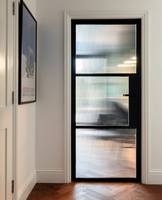Ventana Horizontal de Acero Hueco Estilo Vintage Estándar Estadounidense con Aislamiento Térmico y Acústico para Uso Exterior