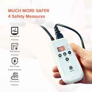 Juego de masaje de piedras calientes portátil con Kit de calentador, piedras de basalto/rocas, calentador de piedra caliente para relajar los músculos, 12 Uds. - Product Image 5