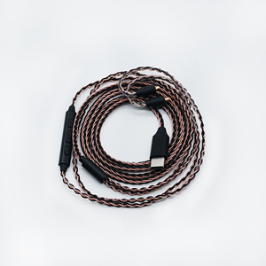 Copper Black Mixed 8 Strand Oxygen Free Copper Audio Cable <b>Usb</b> <b>C</b> MMCX QDC IE100 IE200 0.78 DC A2DC 1.2m - Product Image 1