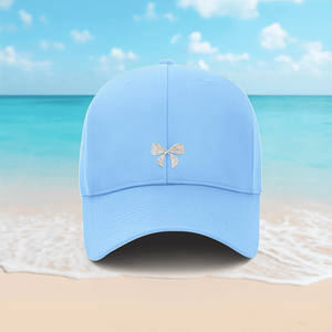 Sombrero de estilo callejero con adorno de lazo de diamantes de imitación pequeños - Product Image 5