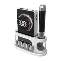 Perceuse à ongles portable rechargeable professionnelle polyvalente en aluminium, avec affichage LED HD, faible bruit, moteur sans balais 40000 tr/min, stockage amélioré
