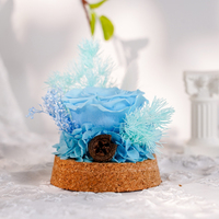 Roses éternelles sous cloche en verre, cadeaux de mariage originaux pour les invités