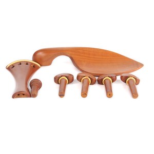 Juego de 7 Piezas de Madera de Azufaifo para Violín, Incluye 1 Cordal, <span class=keywords><strong>4</strong></span> Clavijas de Afinación, 1 Reposacabezas, 1 Accesorio de Extremo para Violín <span class=keywords><strong>4</strong></span>/<span class=keywords><strong>4</strong></span> - Product Image 3