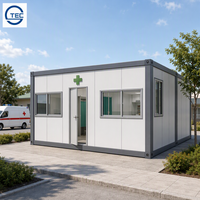 Clinique médicale mobile de 40 pieds, station de premiers secours, utilisation hospitalière, structure en acier, maison conteneur préfabriquée modulaire portable, design moderne 5