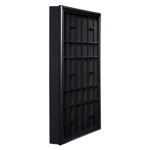 17x21 yüksek kalite özel klasik duvara monte siyah atış camı menteşeli çerçeve ev dekor 3D gölge kutu ekran kutusu