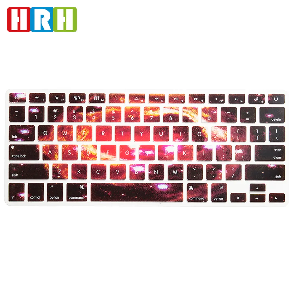 Penutup Keyboard Silikon Kulit Laptop Oem Odm Desain Hewan Tahan Lama untuk Penutup Keyboard Laptop Macbook Air 13