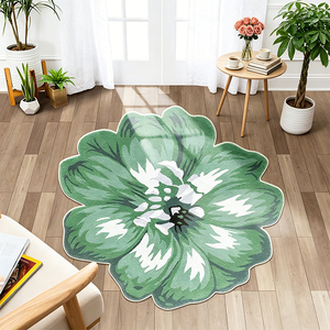 Alfombra de Diseño Floral Colorido Personalizada de Alta Calidad, Fabricada por ODM OEM, Alfombra de Pelo Sintético con Estampado 3D <span class=keywords><strong>para</strong></span> Sala de Estar - Product Image 1