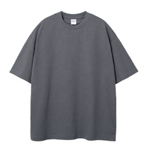 Camiseta Casual de Verano para Hombre, Talla Grande, 100% Algodón, Cuello Redondo, 300g, Transpirable, Lisa, Estilo Urbano - Product Image 4