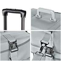 Oxford – trousse de maquillage à roulettes souples, chariot de rangement pour cosmétiques, valise de haute capacité avec roulettes et organisateur amovible
