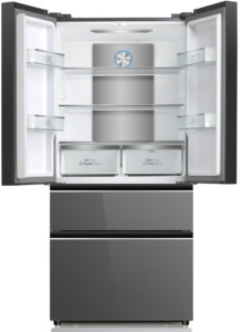 Réfrigérateur à portes françaises de 520 L/18,4 pi³ avec porte vitrée, congélateur inférieur, profondeur de comptoir, 12 V/24 V/48 V - Product Image 2