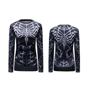 86% poliéster y 14% Spandex <span class=keywords><strong>mujeres</strong></span> <span class=keywords><strong>superhéroes</strong></span> Logo T camisa <span class=keywords><strong>marvel</strong></span> 3d camisa - Product Image 4