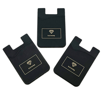 Portefeuille en silicone adhésif mode unisexe porte-cartes en silicone promotionnel pas cher personnalisé