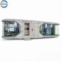 Maison préfabriquée WinFair en conteneur habitable, capsule spatiale de plage, maisons préfabriquées République Dominicaine pour vacances / hébergement