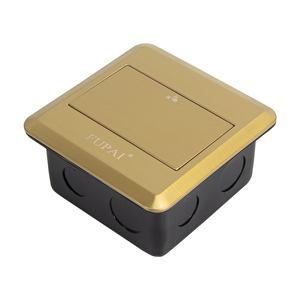 FUPAI 실버 범용 수직 브러시 알루미늄 마감 2 NFC AC 콘센트 IP20 15A-16A 플로어 소켓 방글라데시/필리핀/인도 - Product Image 6