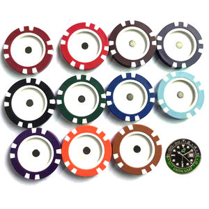 金属製ボールボールマーカーエナメルエポキシドームゴルフボールマーカーゴルフアクセサリー - Product Image 6