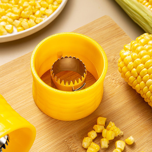 <b>Kitchen</b> <b>Accessories</b> Convenient Corn Peeling Tool Stainless Steel Corn Planer Plastic Corn Kernel Separator - Product Image 2