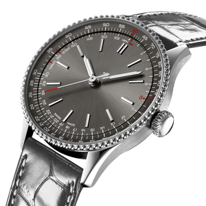 Reloj <span class=keywords><strong>de</strong></span> Cuarzo Mecánico <span class=keywords><strong>de</strong></span> Acero Inoxidable con Esfera Simple y Regla Deslizante <span class=keywords><strong>de</strong></span> la Serie <span class=keywords><strong>de</strong></span> Aviación Deportiva Retro <span class=keywords><strong>de</strong></span> Lujo para Breitling - Product Image 2