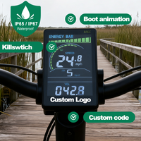 Pantalla LCD M6C para Bicicletas Eléctricas, Pantalla para Bicicletas Eléctricas de 24V-60V, Computadora de Ciclismo Acrílica Colorida con Puerto de Carga