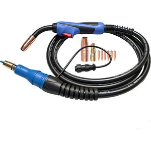 Torche de soudage Miller Mig 15FT, pièce de rechange pour Millermatic 141 142 211, modèle 1770028, interrupteur unique, plaqué cuivre - Product Image 1